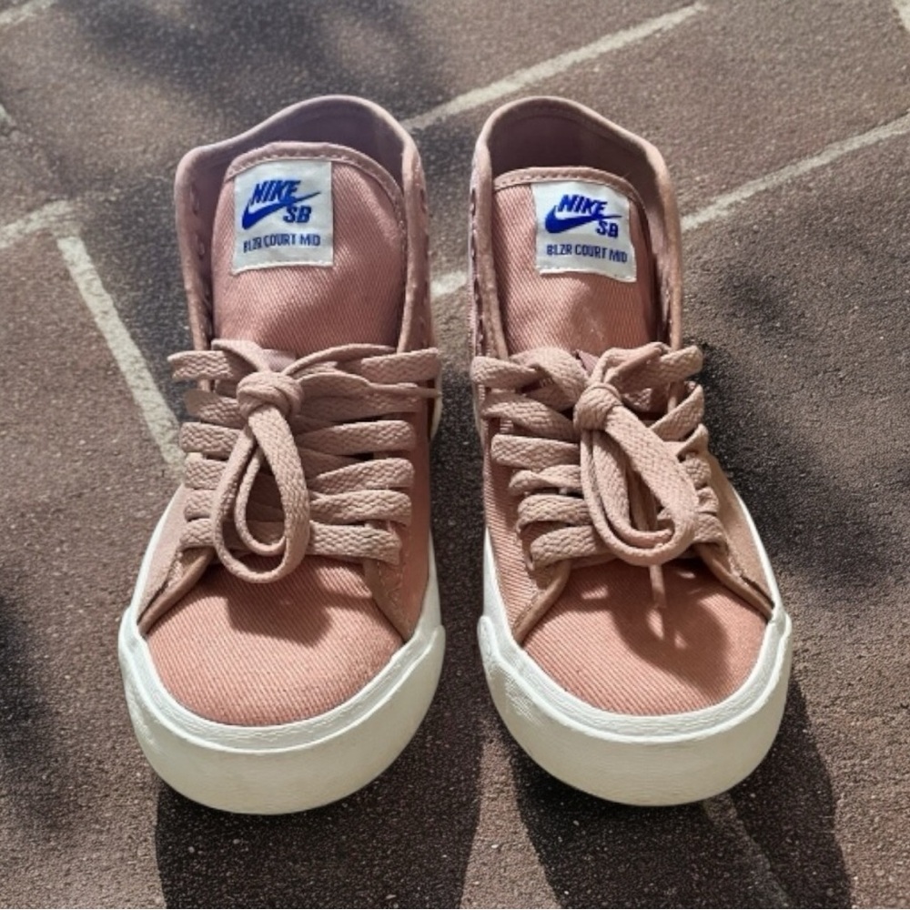 Nike Blazer Court Premium SB Mid Rose Whisper Burnt Sienna Unisex US 5